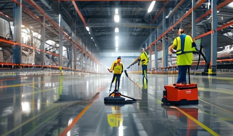 Warehouse cleaning program for Raleigh facility managers